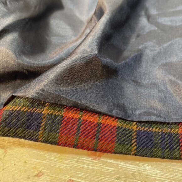 VTG Pendleton Womens Plaid Blazer With Velvet Collar Size 14 Red Blue - Picture 10 of 12